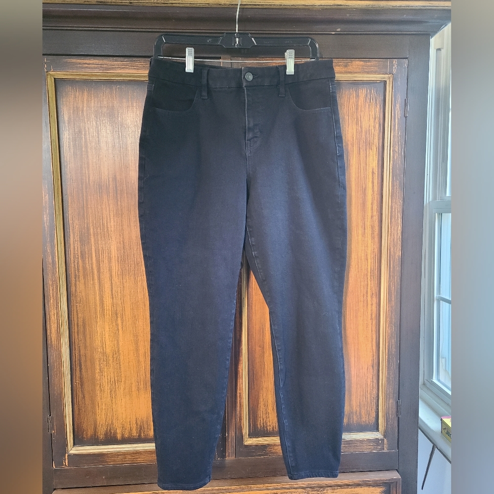American Eagle Dream Stretch Curvy High Waist Jegging Jeans in Black 14 Short